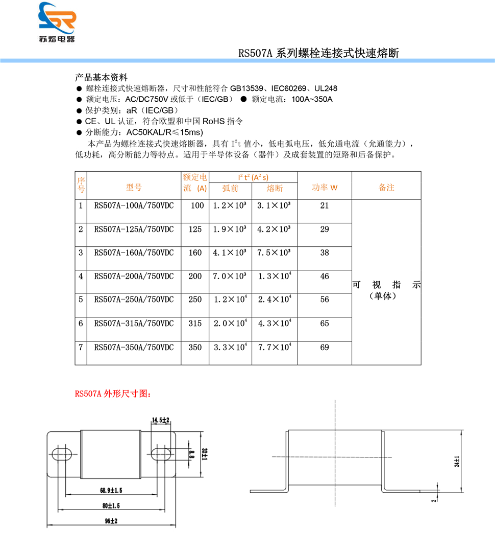 直流熔断器 直流熔断器